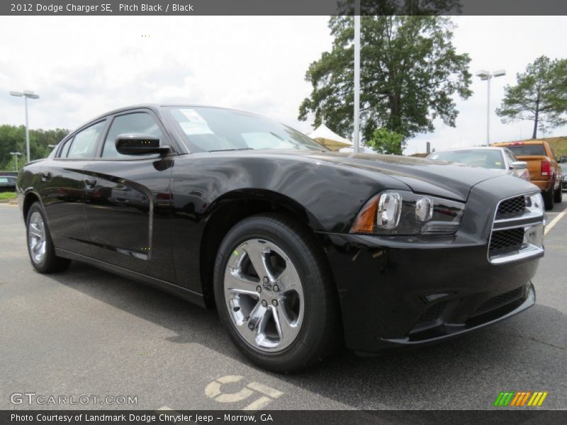 Pitch Black / Black 2012 Dodge Charger SE