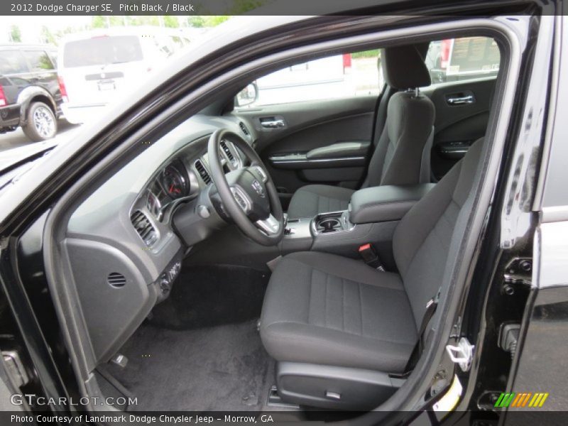 Pitch Black / Black 2012 Dodge Charger SE
