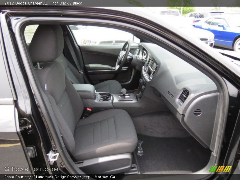 Pitch Black / Black 2012 Dodge Charger SE