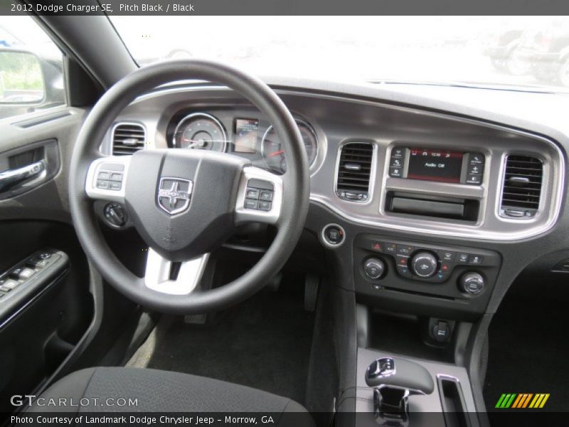 Pitch Black / Black 2012 Dodge Charger SE
