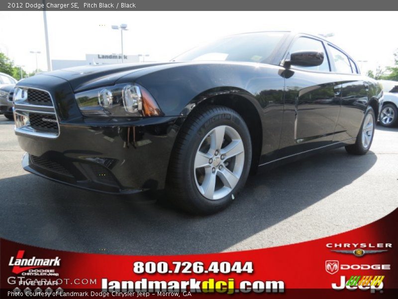 Pitch Black / Black 2012 Dodge Charger SE