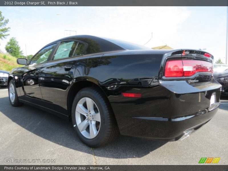 Pitch Black / Black 2012 Dodge Charger SE