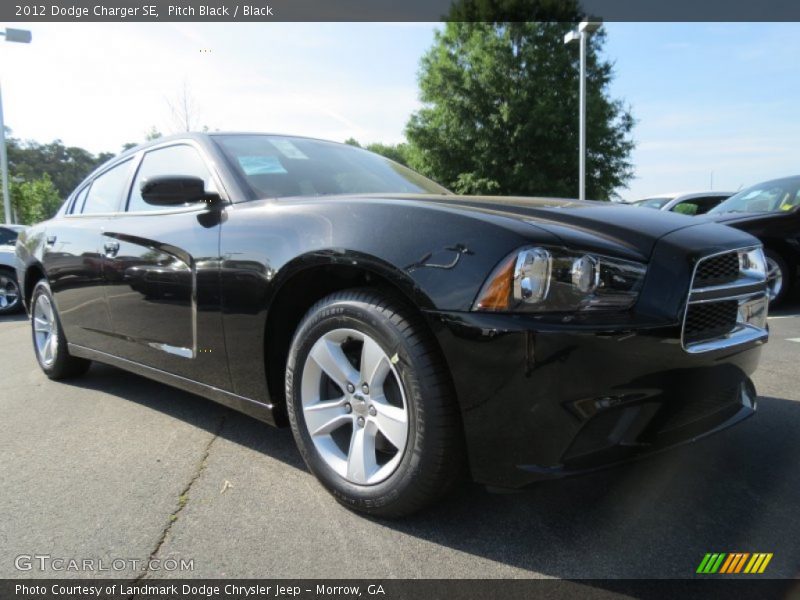 Pitch Black / Black 2012 Dodge Charger SE