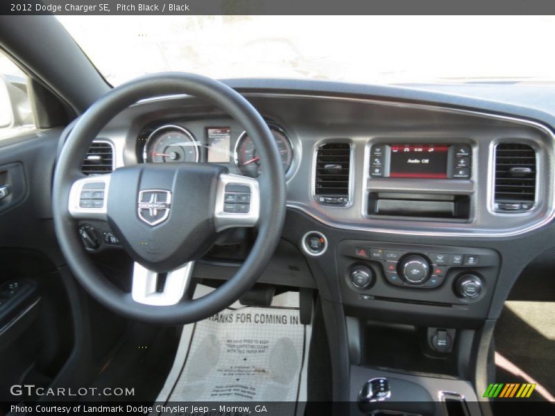 Pitch Black / Black 2012 Dodge Charger SE