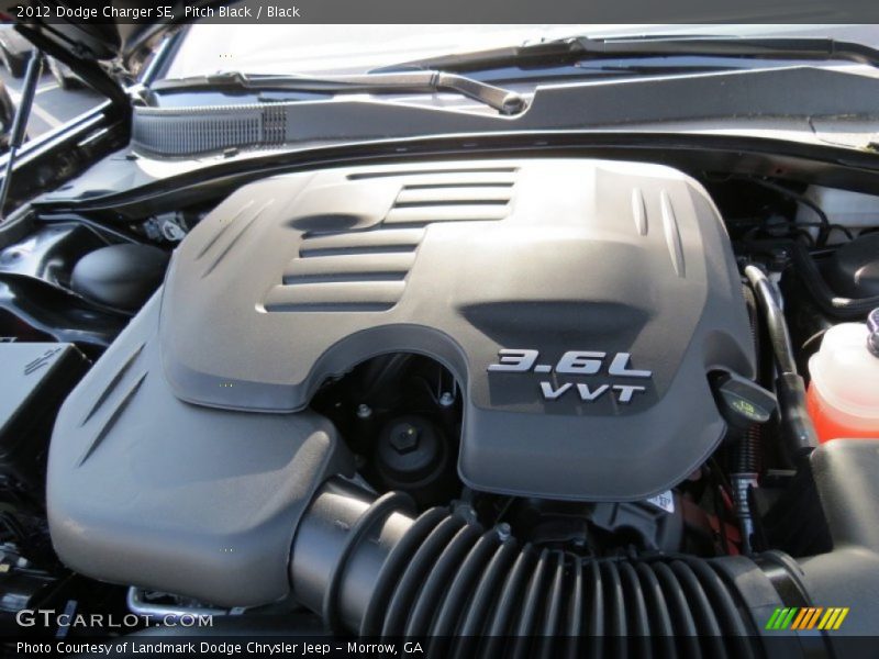 Pitch Black / Black 2012 Dodge Charger SE