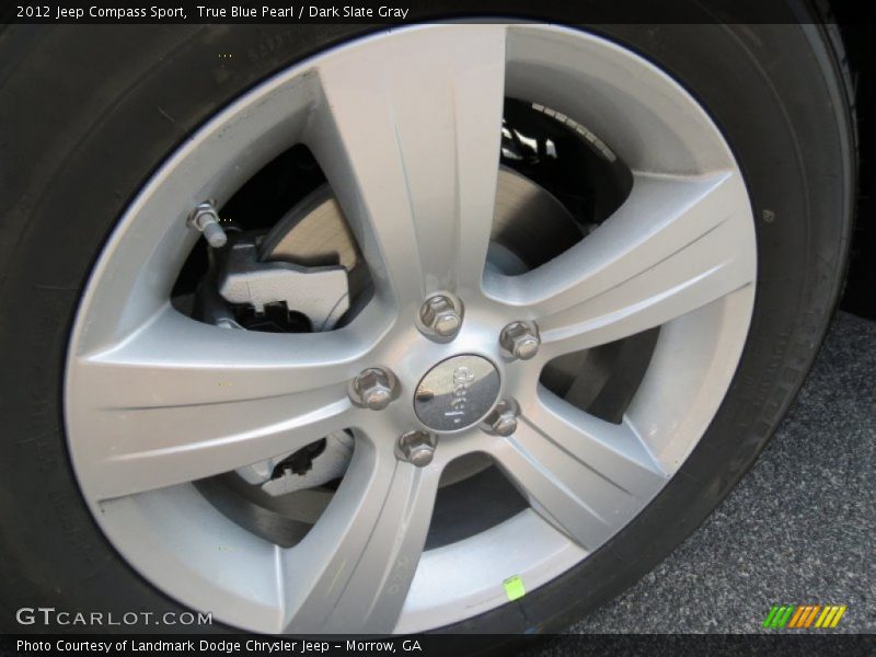 True Blue Pearl / Dark Slate Gray 2012 Jeep Compass Sport
