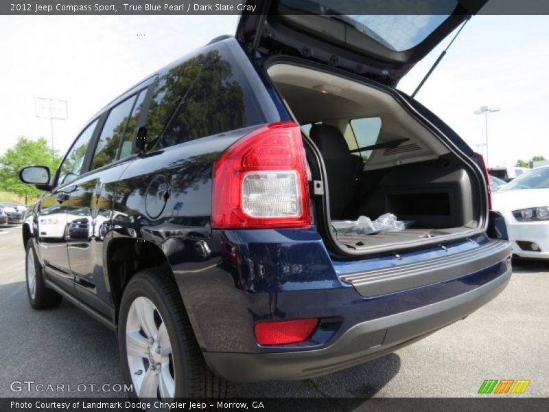 True Blue Pearl / Dark Slate Gray 2012 Jeep Compass Sport