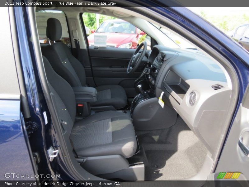 True Blue Pearl / Dark Slate Gray 2012 Jeep Compass Sport