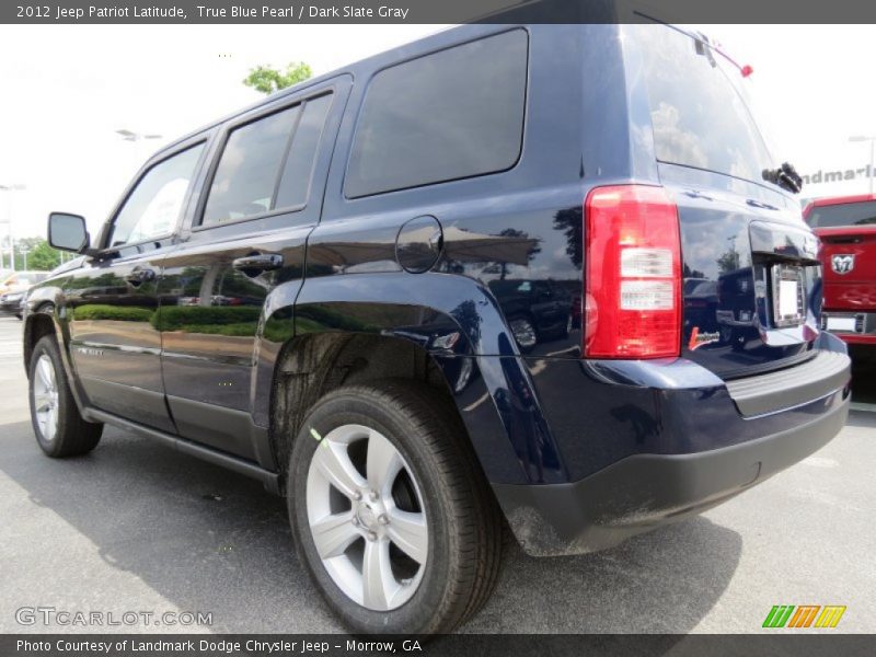 True Blue Pearl / Dark Slate Gray 2012 Jeep Patriot Latitude