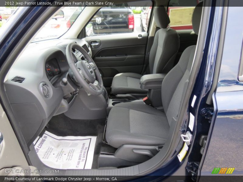 True Blue Pearl / Dark Slate Gray 2012 Jeep Patriot Latitude