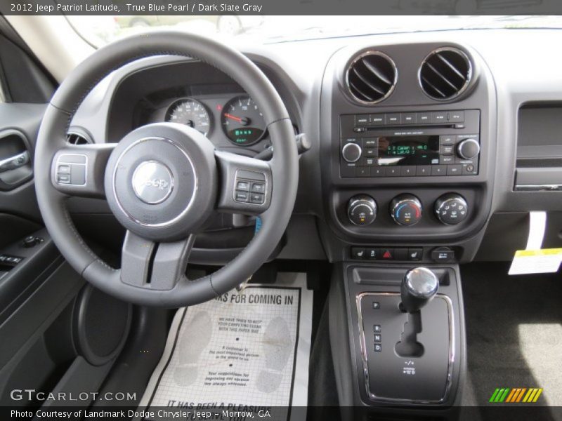 True Blue Pearl / Dark Slate Gray 2012 Jeep Patriot Latitude