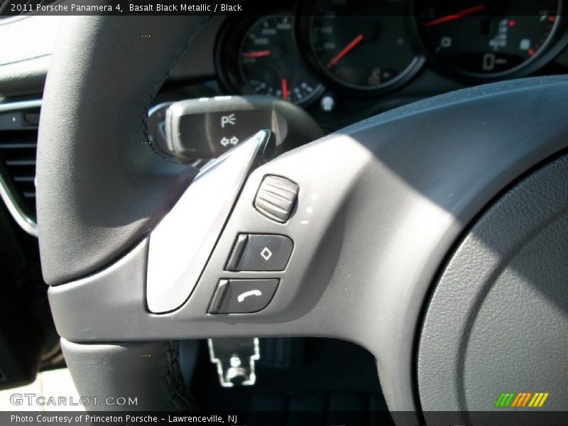 Basalt Black Metallic / Black 2011 Porsche Panamera 4