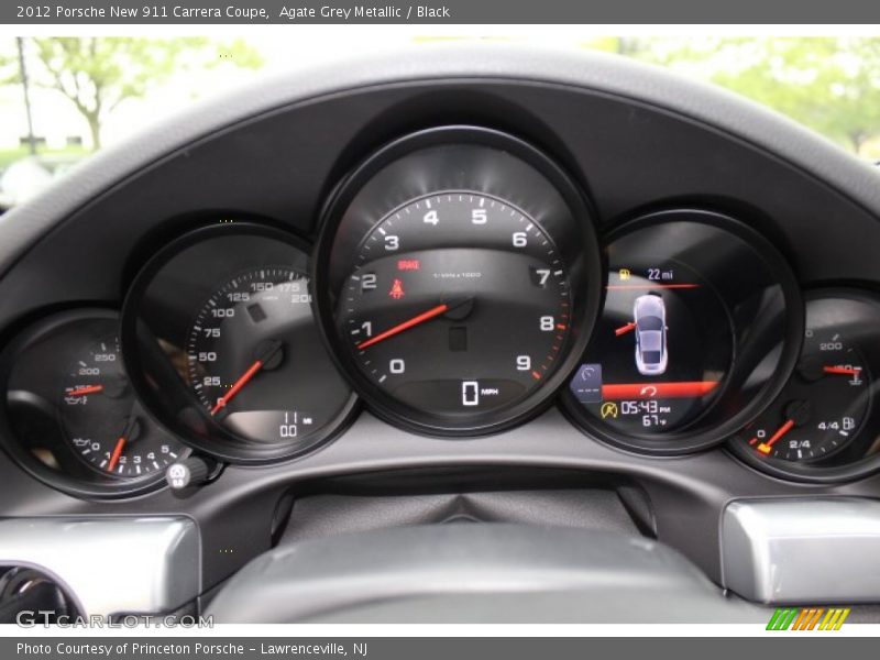 2012 New 911 Carrera Coupe Carrera Coupe Gauges