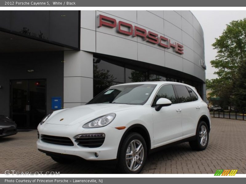 White / Black 2012 Porsche Cayenne S