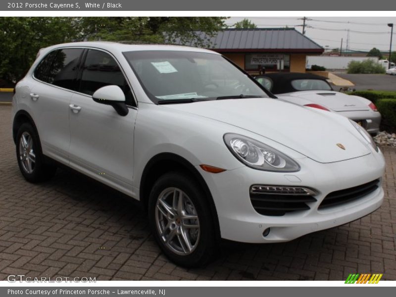 White / Black 2012 Porsche Cayenne S