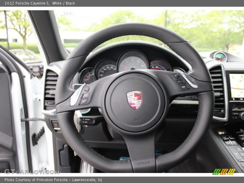 White / Black 2012 Porsche Cayenne S