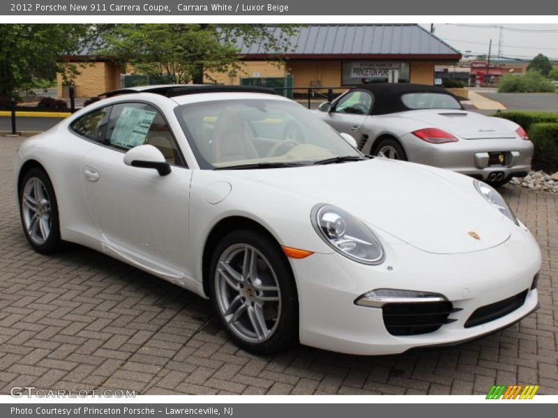 Front 3/4 View of 2012 New 911 Carrera Coupe