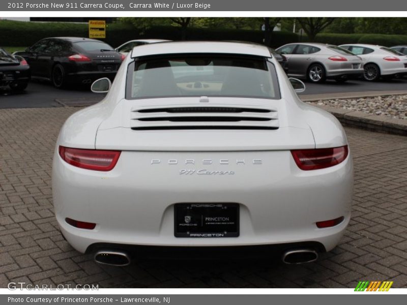 Carrara White / Luxor Beige 2012 Porsche New 911 Carrera Coupe