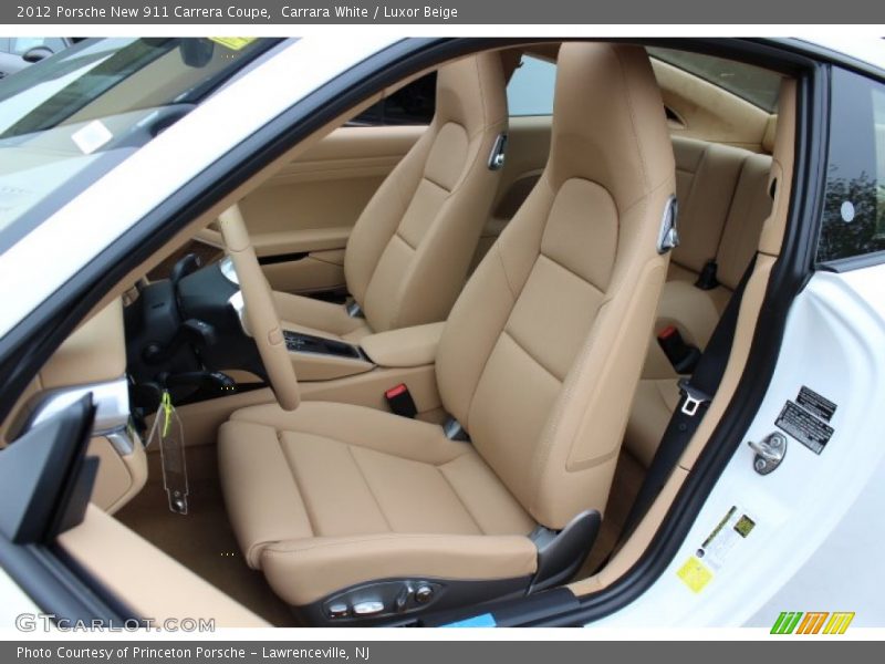  2012 New 911 Carrera Coupe Luxor Beige Interior