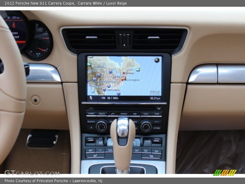 Navigation of 2012 New 911 Carrera Coupe