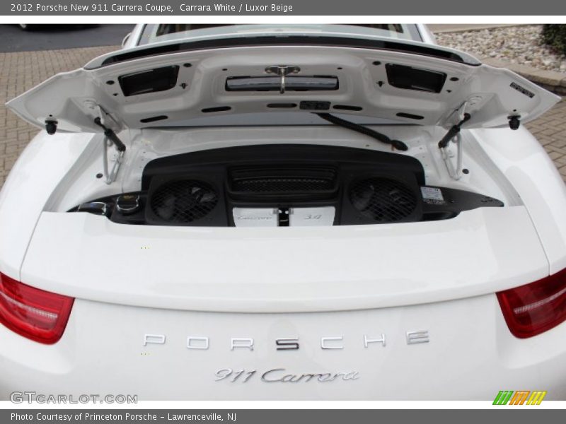 Carrara White / Luxor Beige 2012 Porsche New 911 Carrera Coupe