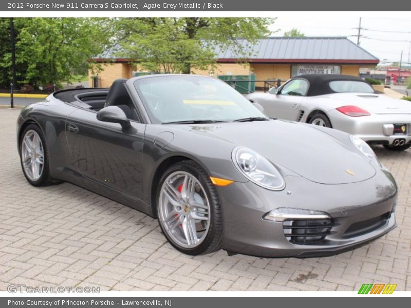 Agate Grey Metallic / Black 2012 Porsche New 911 Carrera S Cabriolet