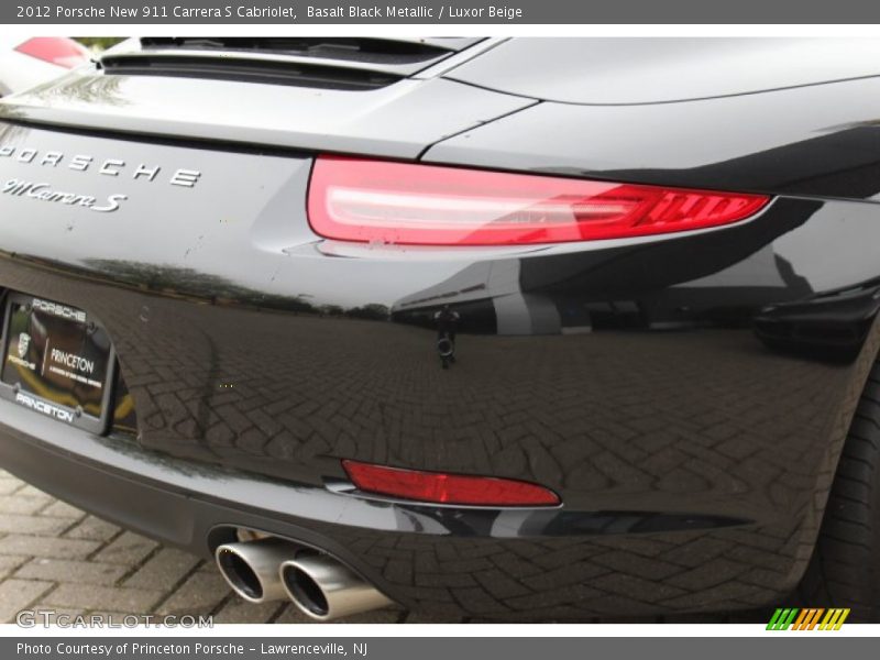 Basalt Black Metallic / Luxor Beige 2012 Porsche New 911 Carrera S Cabriolet