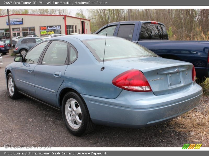 Windveil Blue Metallic / Medium/Dark Pebble 2007 Ford Taurus SE