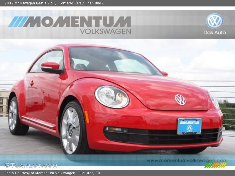 Tornado Red / Titan Black 2012 Volkswagen Beetle 2.5L