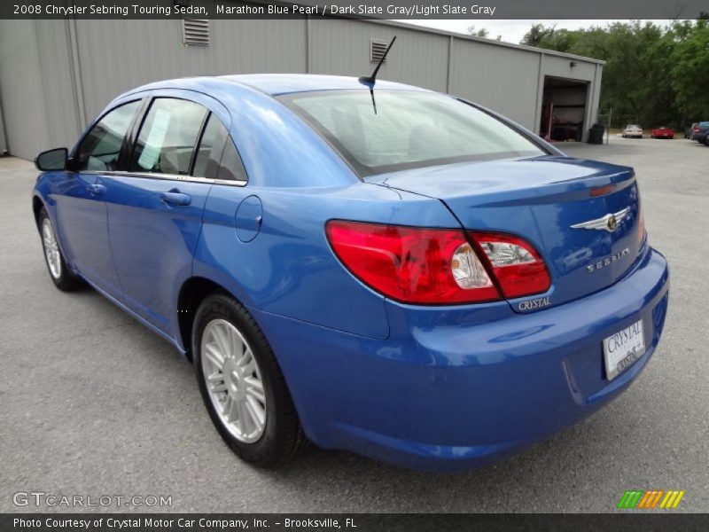 Marathon Blue Pearl / Dark Slate Gray/Light Slate Gray 2008 Chrysler Sebring Touring Sedan
