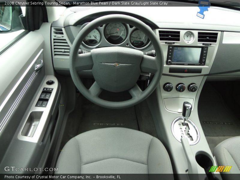Marathon Blue Pearl / Dark Slate Gray/Light Slate Gray 2008 Chrysler Sebring Touring Sedan