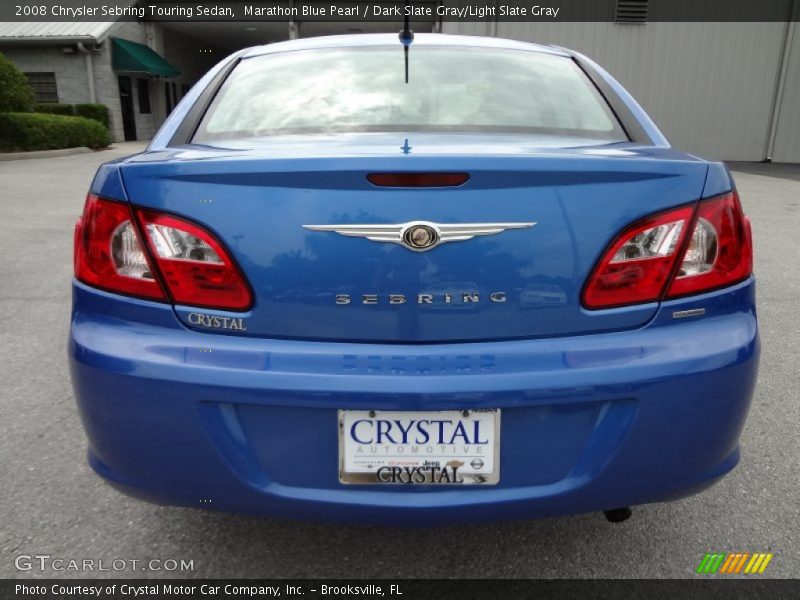 Marathon Blue Pearl / Dark Slate Gray/Light Slate Gray 2008 Chrysler Sebring Touring Sedan
