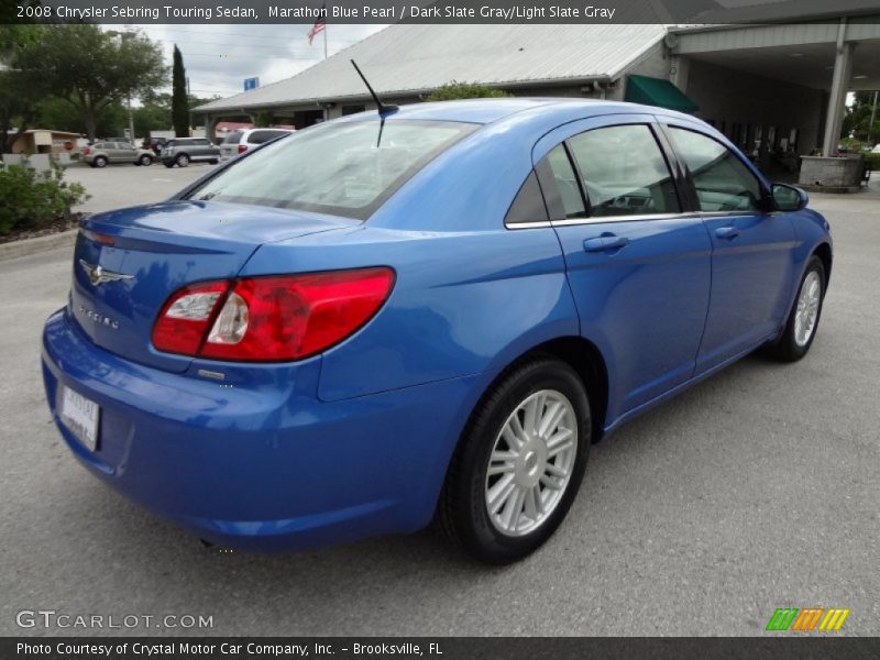 Marathon Blue Pearl / Dark Slate Gray/Light Slate Gray 2008 Chrysler Sebring Touring Sedan