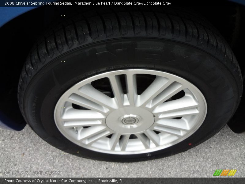 Marathon Blue Pearl / Dark Slate Gray/Light Slate Gray 2008 Chrysler Sebring Touring Sedan