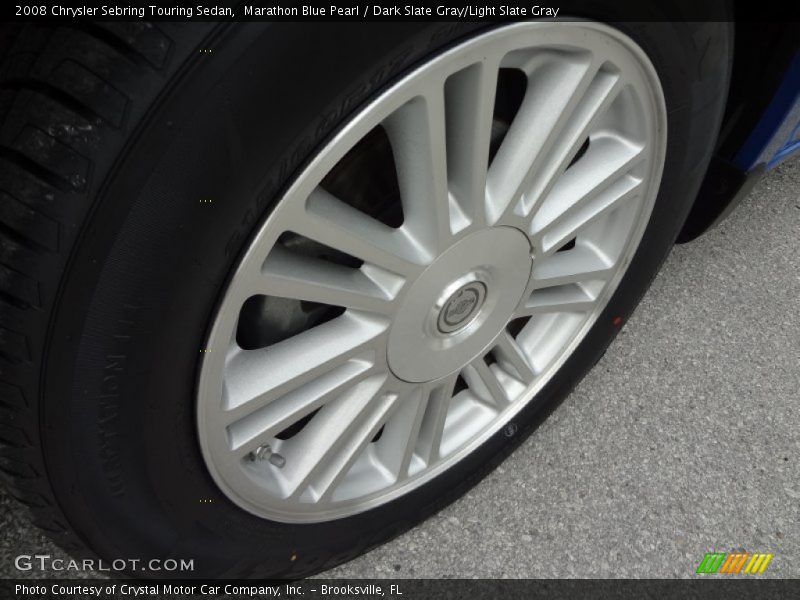 Marathon Blue Pearl / Dark Slate Gray/Light Slate Gray 2008 Chrysler Sebring Touring Sedan