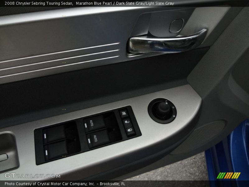 Marathon Blue Pearl / Dark Slate Gray/Light Slate Gray 2008 Chrysler Sebring Touring Sedan