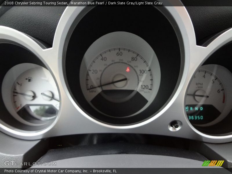 Marathon Blue Pearl / Dark Slate Gray/Light Slate Gray 2008 Chrysler Sebring Touring Sedan