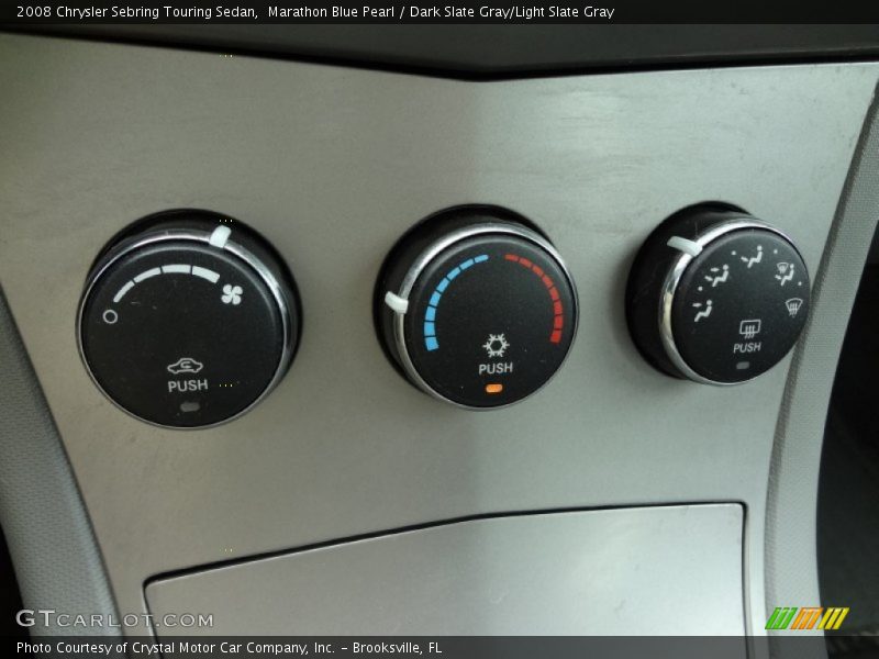 Marathon Blue Pearl / Dark Slate Gray/Light Slate Gray 2008 Chrysler Sebring Touring Sedan
