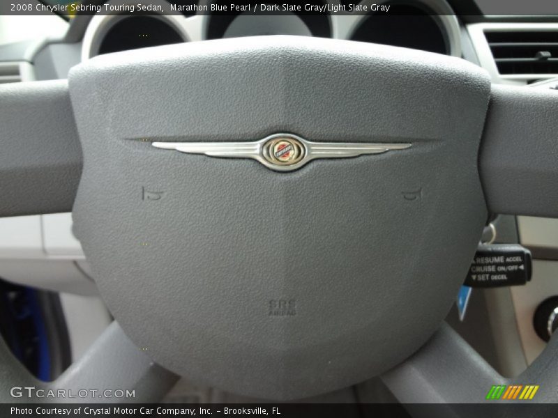 Marathon Blue Pearl / Dark Slate Gray/Light Slate Gray 2008 Chrysler Sebring Touring Sedan