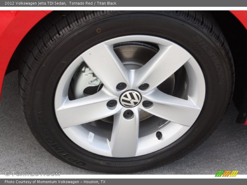 Tornado Red / Titan Black 2012 Volkswagen Jetta TDI Sedan
