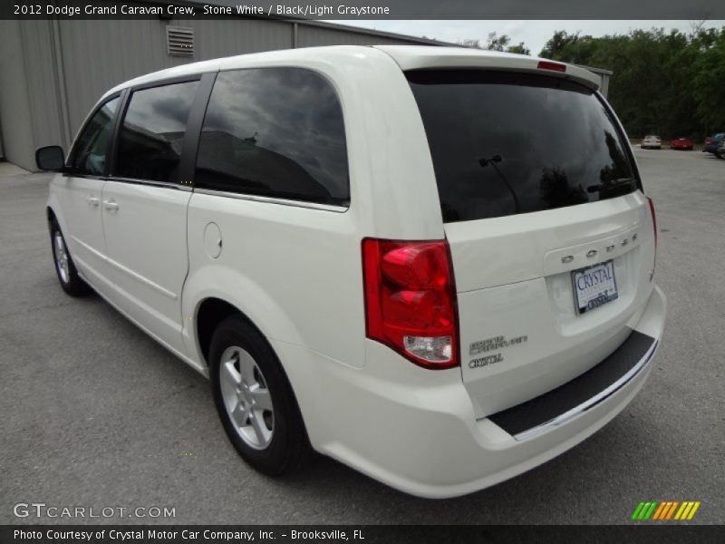 Stone White / Black/Light Graystone 2012 Dodge Grand Caravan Crew