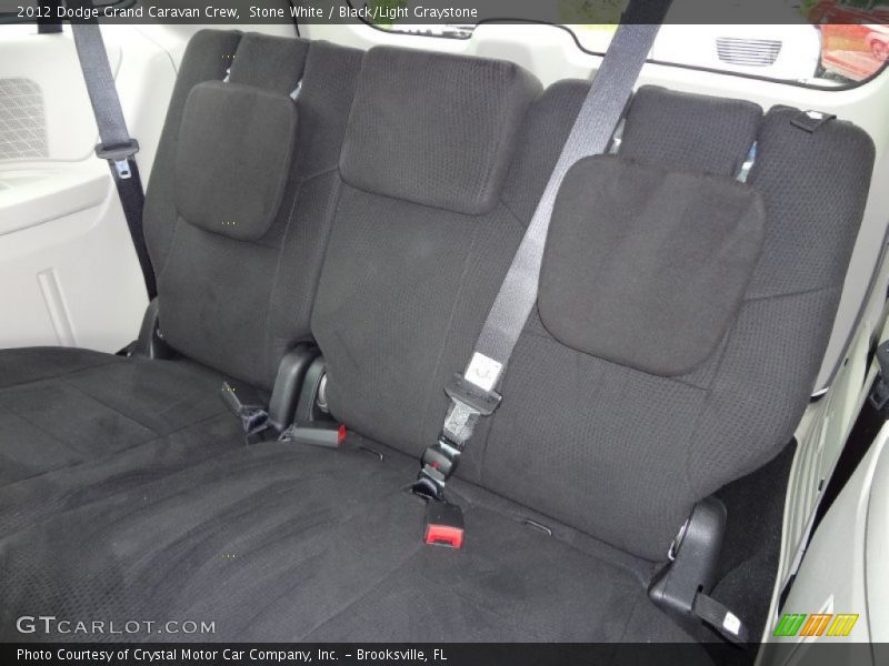Stone White / Black/Light Graystone 2012 Dodge Grand Caravan Crew