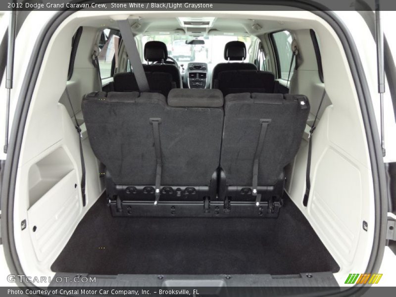 Stone White / Black/Light Graystone 2012 Dodge Grand Caravan Crew
