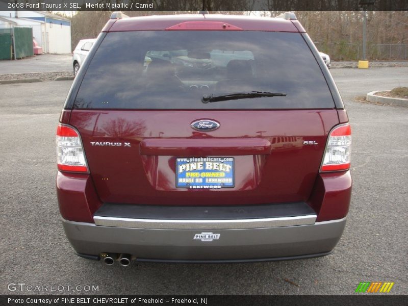 Merlot Metallic / Camel 2008 Ford Taurus X SEL