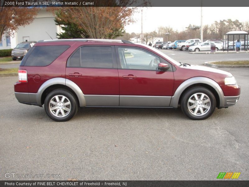 Merlot Metallic / Camel 2008 Ford Taurus X SEL