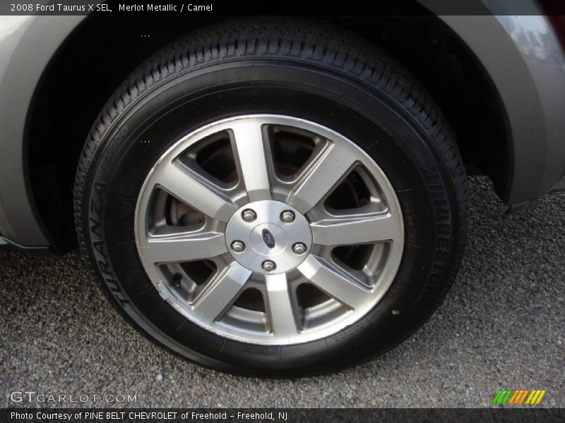 Merlot Metallic / Camel 2008 Ford Taurus X SEL