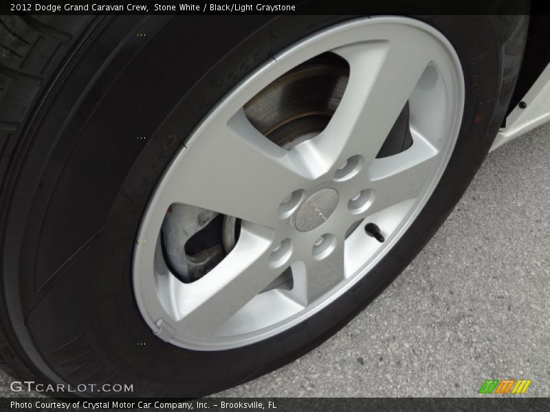 Stone White / Black/Light Graystone 2012 Dodge Grand Caravan Crew
