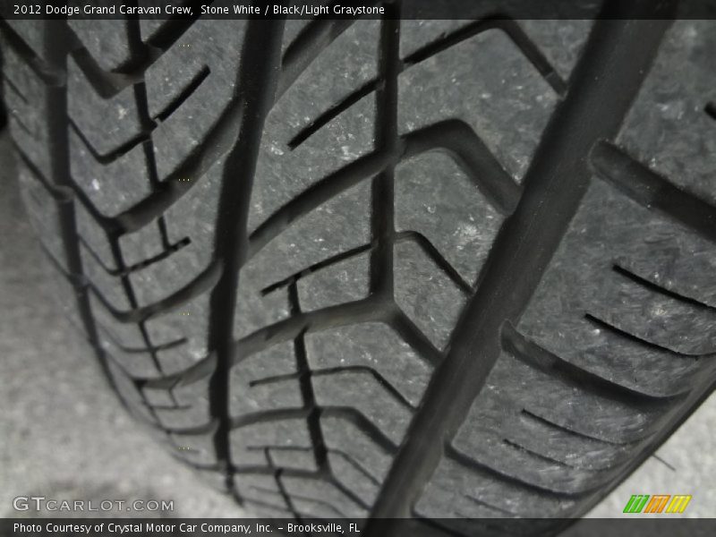 Stone White / Black/Light Graystone 2012 Dodge Grand Caravan Crew