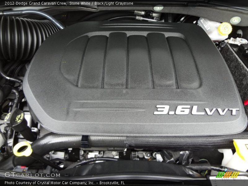 Stone White / Black/Light Graystone 2012 Dodge Grand Caravan Crew