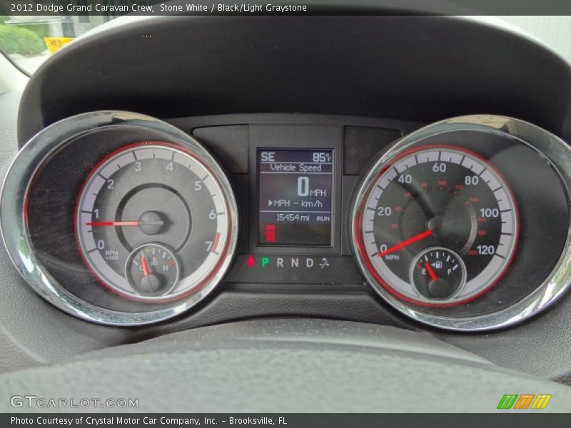 Stone White / Black/Light Graystone 2012 Dodge Grand Caravan Crew
